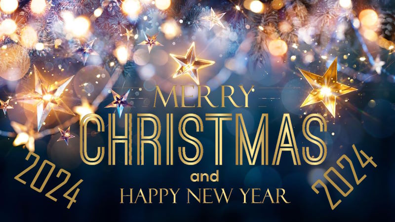 Frohe Weihnachten und eine gutes neues Jahr 2024 wünschte das Restaurant Casino, Eynatten Belgien